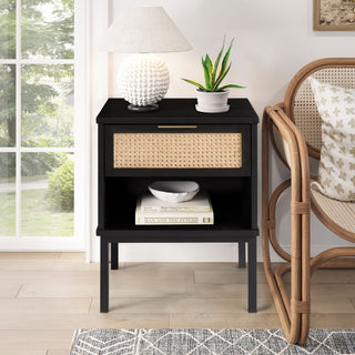 Caine Rattan Nightstand/ Side Table