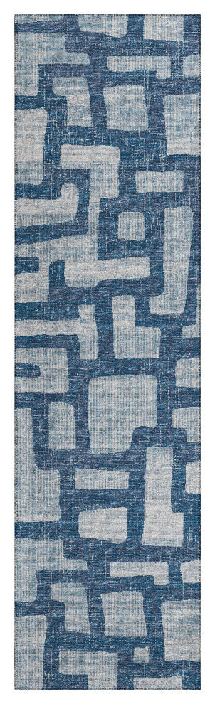 Indoor/Outdoor Sedona SN4 Storm Machine Washable 2'3" x 7'6" Runner Rug