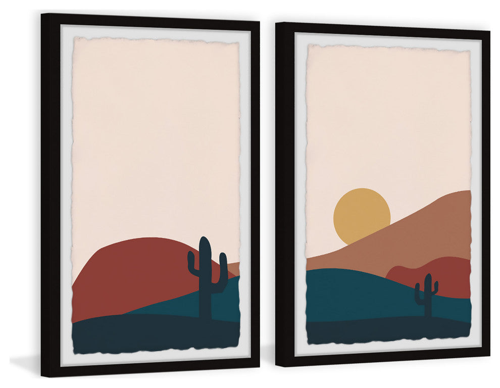 Moonrise in Catalina Diptych, 2-Piece Set, 30x45 Panels