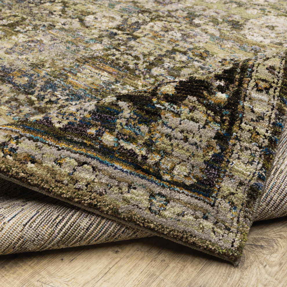 Oriental Weavers Andorra Green/ Brown Oriental Indoor Area Rug 8'6"X11'7"