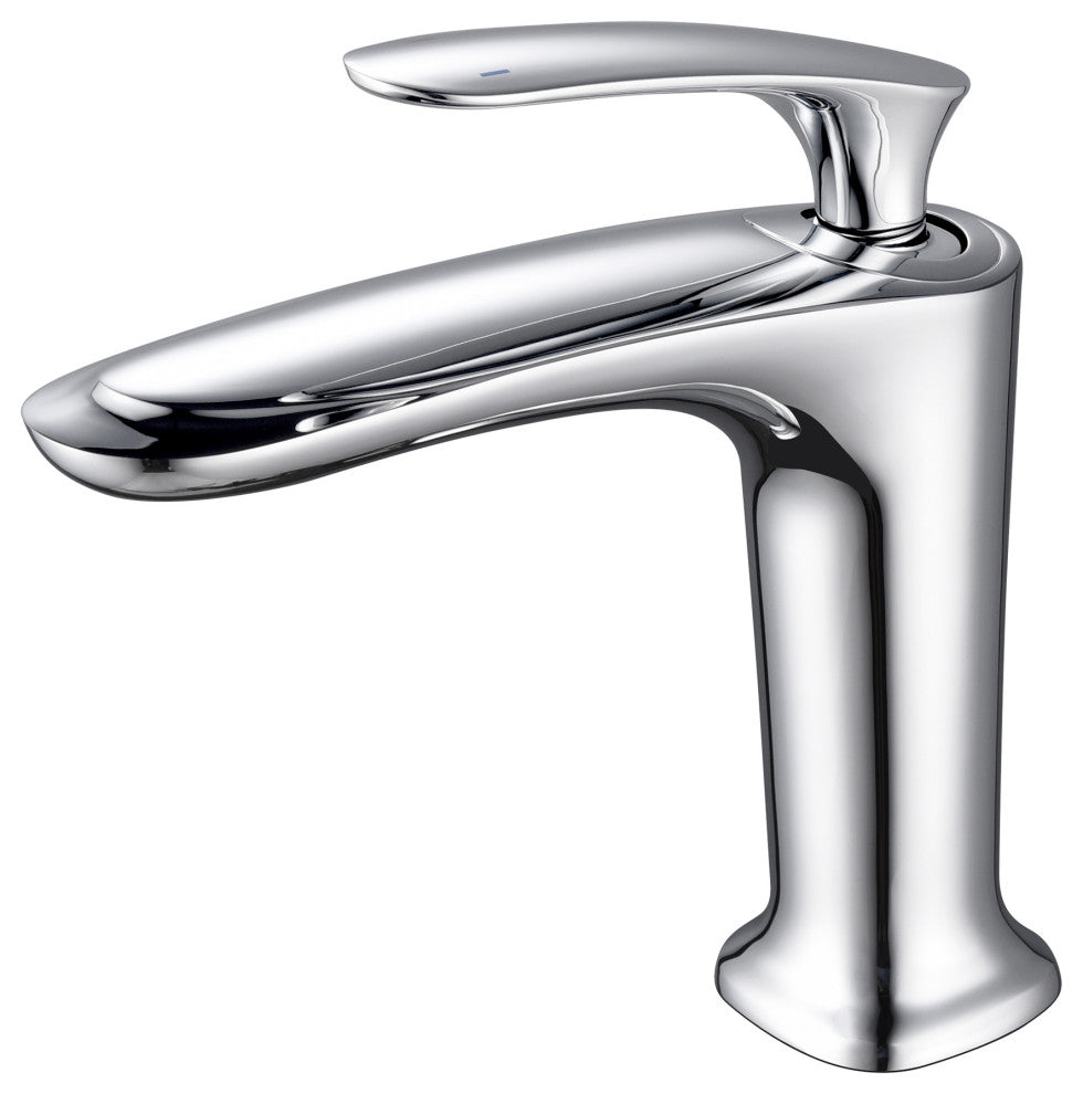 Brianna 7" Single Hole Bathroom Sink Faucet, Polished Chrome