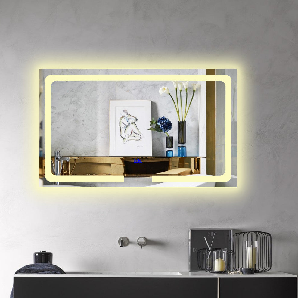 CHLOE Lighting LUMINOSITY Rectangular TouchScreen LED Mirror
