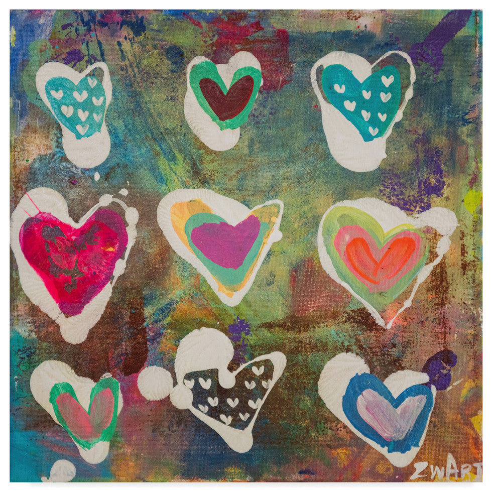 "Heart Vibrations" by Zwart, Canvas Art