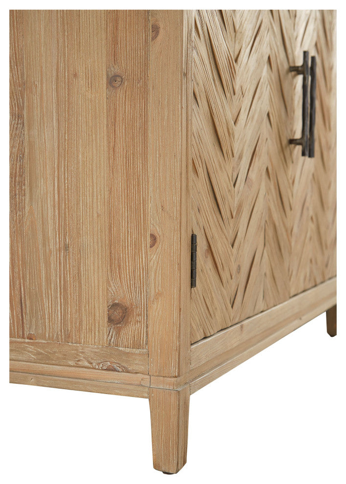 Bronx 84" 4-Door Sideboard, Brown