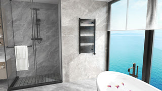 HEATGENE Smart Towel Warmer With Timer and Temperature Control, Matt Black
