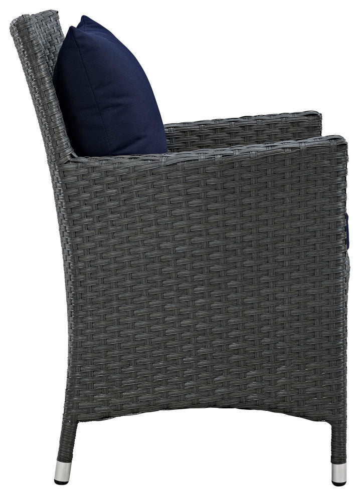Sojourn 4-Piece Outdoor Patio Sunbrella Dining Set