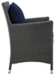 Sojourn 4-Piece Outdoor Patio Sunbrella Dining Set