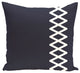 Lace Up Geometric Print Pillow, Bewitching, 18"x18"
