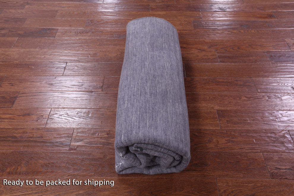 6' Square Hand Knotted Persian Gabbeh Wool Rug - Q15326