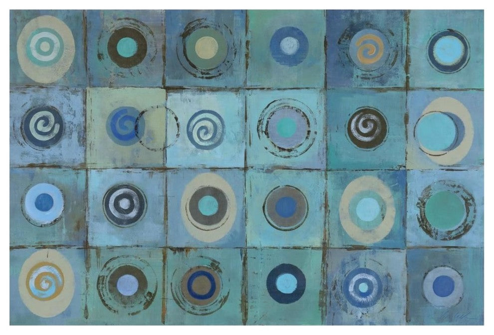 "Underwater Mosaic" Digital Paper Print by Silvia Vassileva, 32"x22"