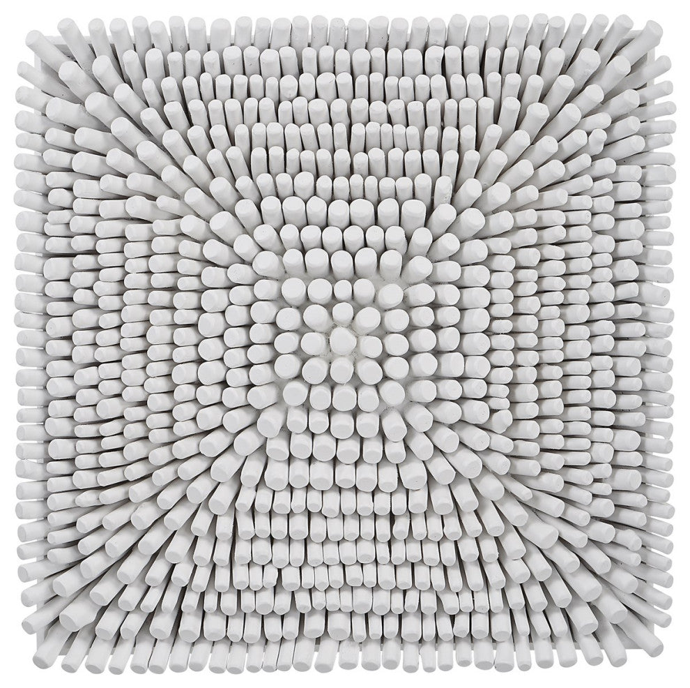 Uttermost Portside White Wood Wall Panel 04322
