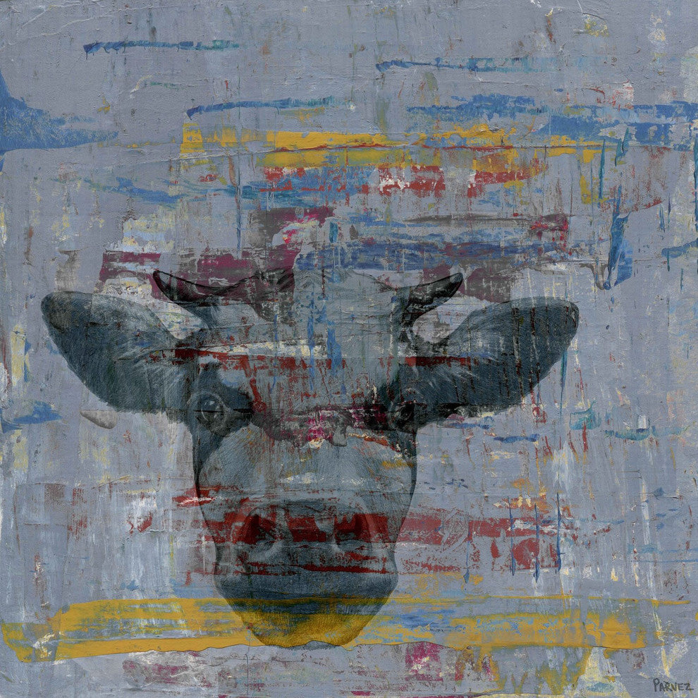 "Hey You" Painting Print on Wrapped Canvas, 40"x40"