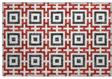 Addison Premium Washable Mayfield AMF139 Red 1'8" x 2'6" Rug