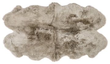 Classic Sheepskin Quarto Pelt 3'x5' Rug, Taupe