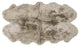 Classic Sheepskin Quarto Pelt 3'x5' Rug, Taupe