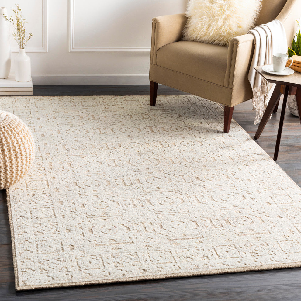 Surya Louvre LOU-2301 Traditional Area Rug, 10' x 14' Rectangle