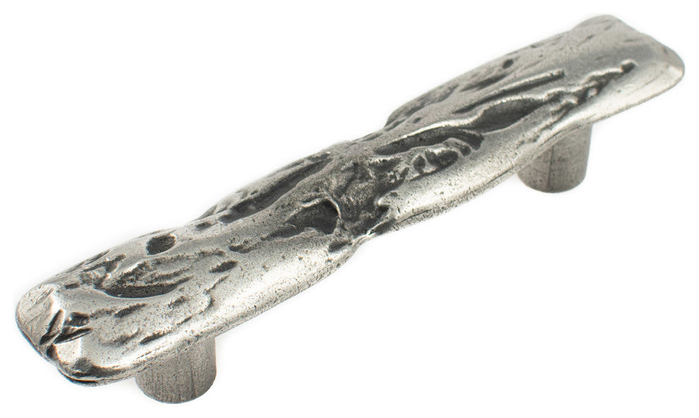 Driftwood Pewter Cabinet Pull Hawk Hill Hardware, Polished Pewter