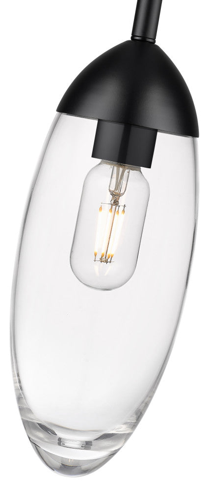Z-LITE 1-Light Pendant, Matte Black