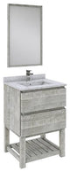 Fresca Formosa Modern 24" Ash Freestanding Vanity Set With Open Bottom