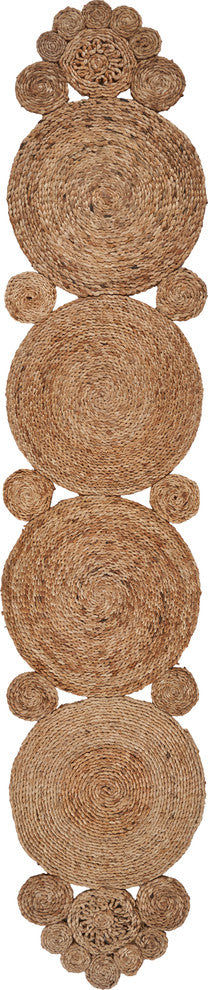 Connected Organic Jute Circles Table Runner