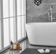 Chanel 59" Soaking Single Slipper Bathtub, Glossy White