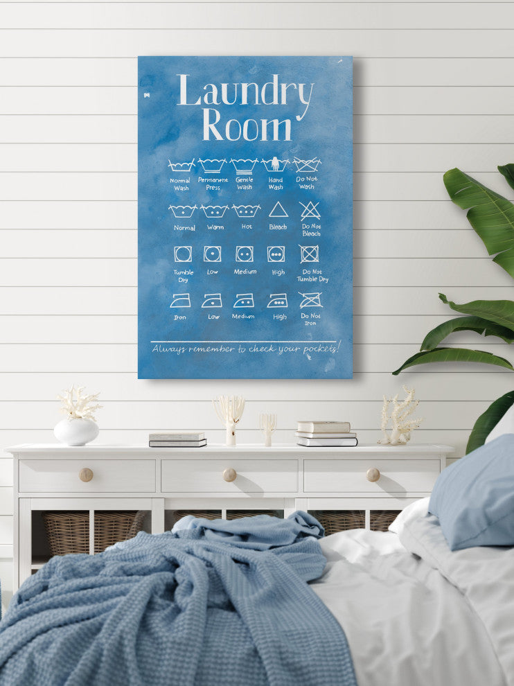"Laundry Room III" Painting Print on Wrapped Canvas, 30x45