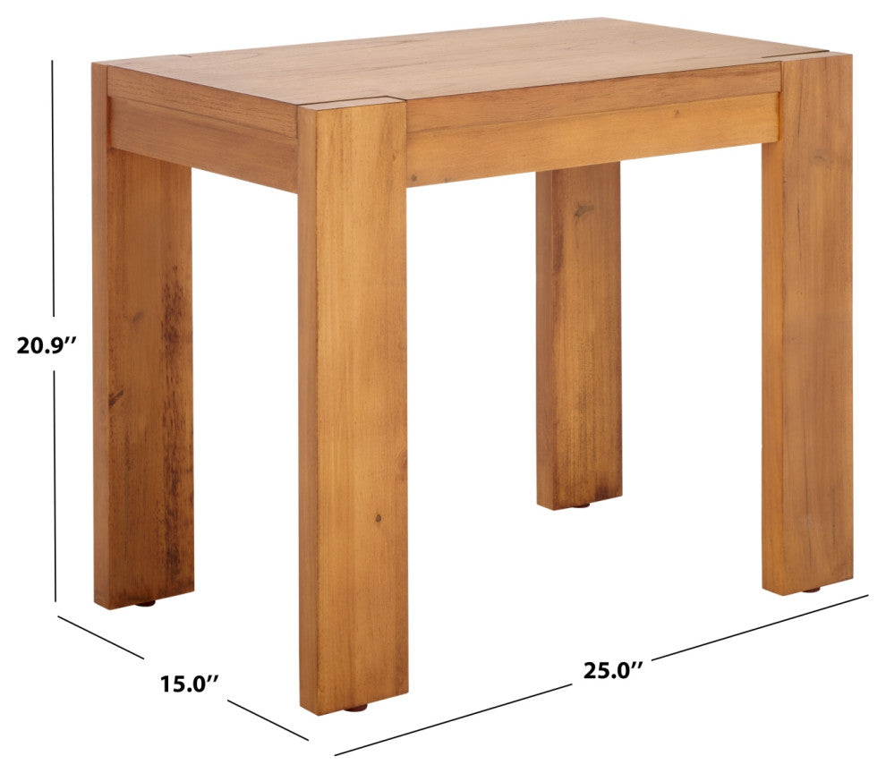 Safavieh Couture Nikole Rectangle Wood Accent Table, Natural