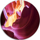 Purple In Antelope Canyon, Landscape Photography Round Wall Art, 23"