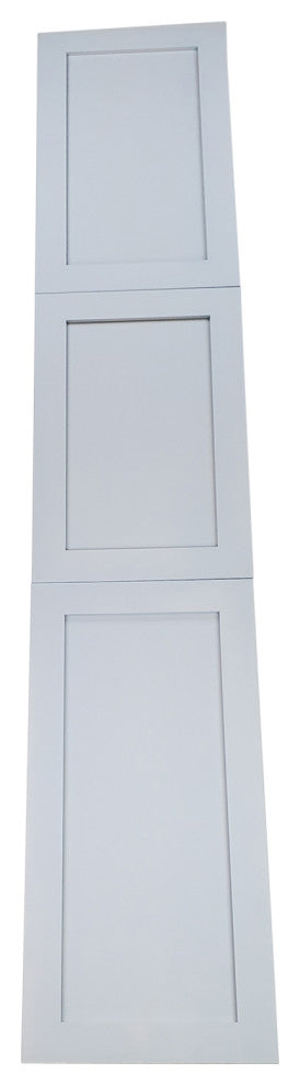Fruitville Shaker Style Frameless Recessed Wood Pantry Cabinet, 14x84, Primed Gray