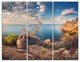 "Sunny Morning With Old Tree" Photo Canvas Art Print, 3 Panels, 36"x28"
