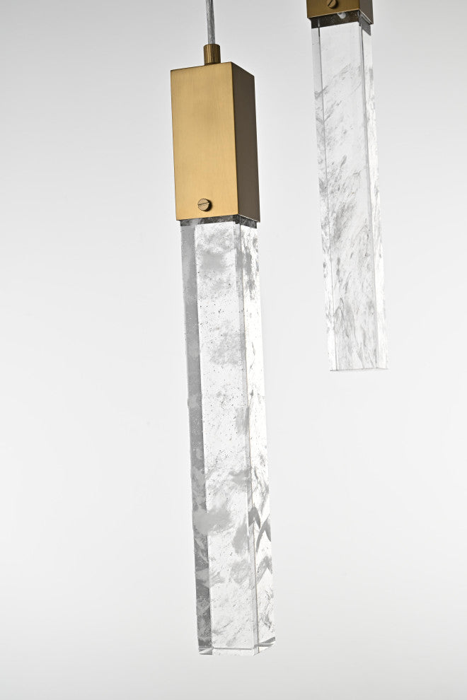 Home Living 42" Chandelier, Satin Gold