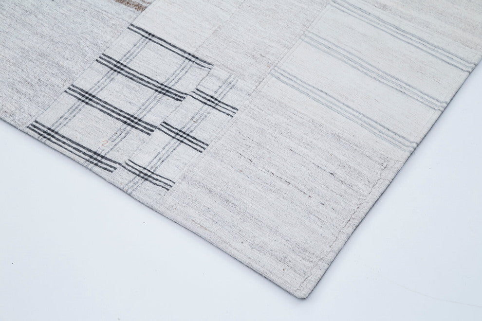 Rug N Carpet - Handmade Oriental 6' 8'' x 9' 10'' Tribal Patchwork Kilim Rug