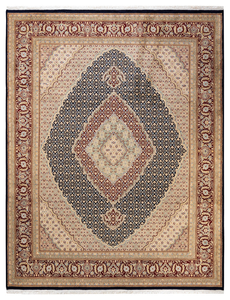 Panipat, One-of-a-Kind Hand-Knotted Area Rug Blue, 8'1"x10'5"