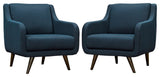 Azure Verve Armchairs Set of 2
