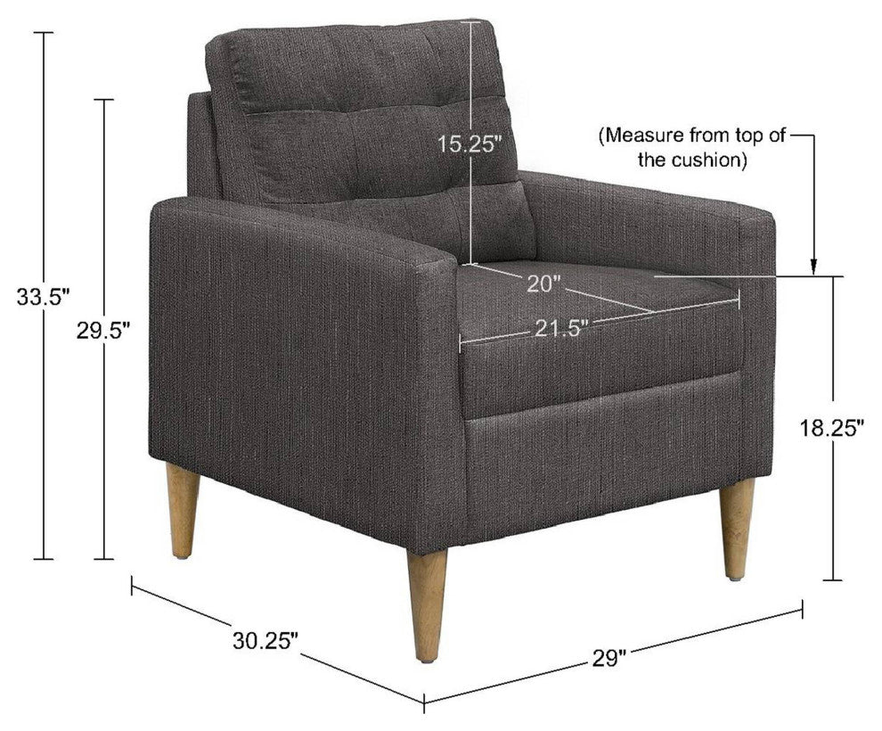 510 Design Dani Tufted back Accent Chair
