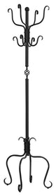 21" X 21" X 74" Black  Metal  Coat Rack