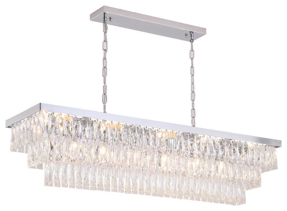 Bethel International OC33C48CH 16 Light Chandelier, Chrome