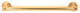 Alno Towel Bar, Polished Brass