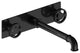 Industrial Chic Wall Mounted Bathroom Sink Faucet, Matte Black