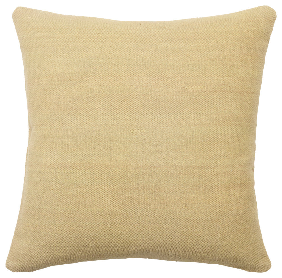 Anvi Medallion Khaki/ Brown Pillow 22" Square, Down Fill