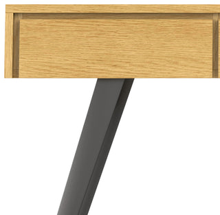 Lowry Console Sofa Table, Oak Veneer