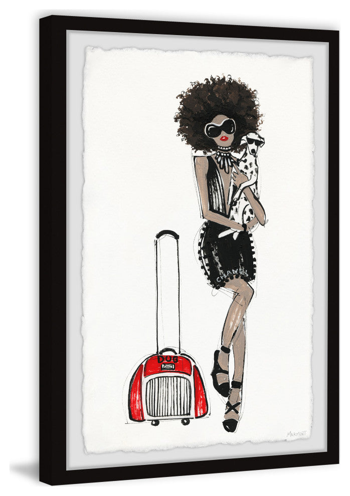 "I'm on My Way" Framed Painting Print, 30x45