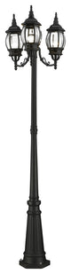 Textured Black Traditional, Colonial, French Historical, Outdoor Post Light