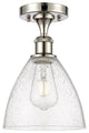 Innovations 516-1C-PN-GBD-754 1 Light Semi-Flush Mount, Polished Nickel