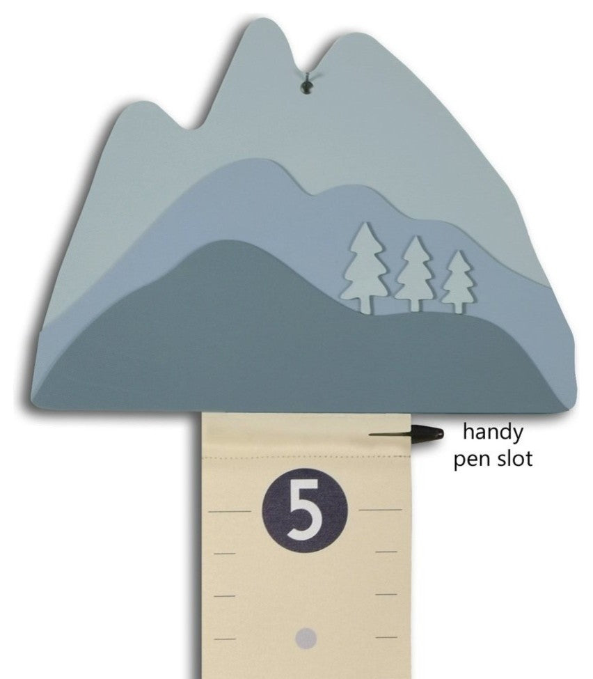 Mountain Growth Chart, Blue