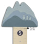 Mountain Growth Chart, Blue