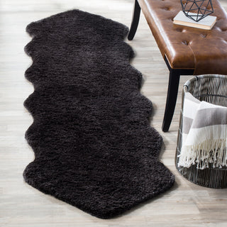 Safavieh Sheep Shag Collection SSG101 Rug, Charcoal, 2'3"x6'