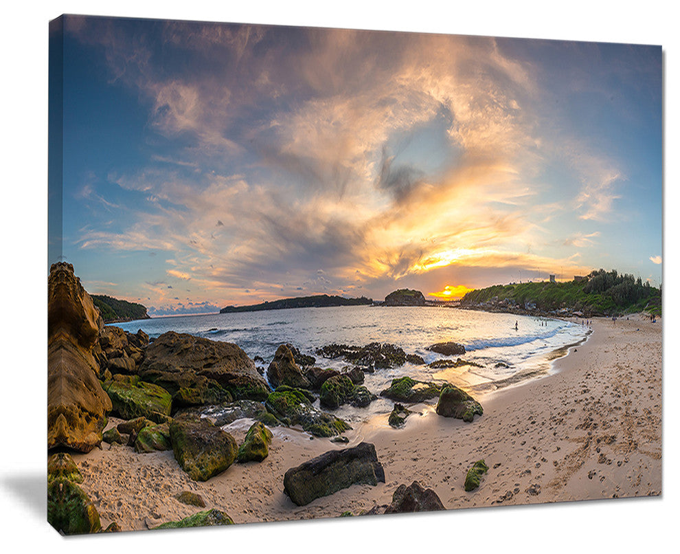 "Sydney Seashore during Sunset" Canvas Print