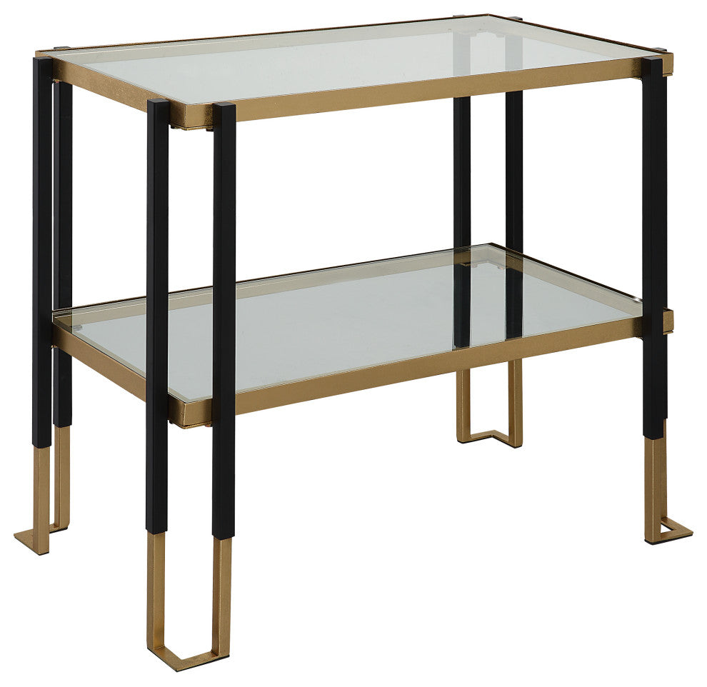 Uttermost Kentmore Glass Side table