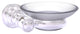 Carolina Wall Mounted Soap Dish, Satin Chrome
